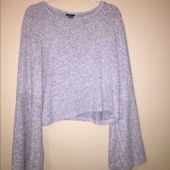 🍁🛍🌫Rue21 Gray Soft Knit Fleece Sweater🌫 - Picture 1 of 3